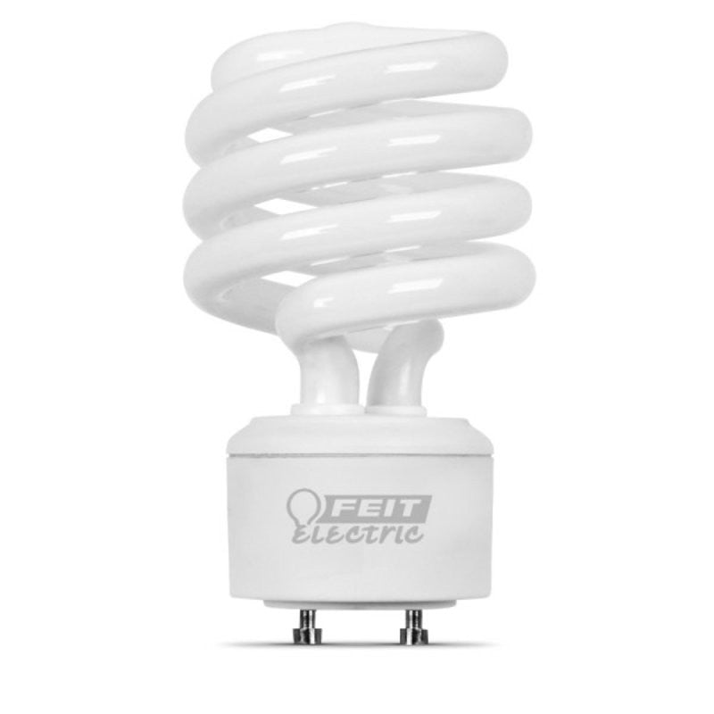 Feit Electric BPESL23TM/GU24 Compact Fluorescent Lamp, 23 W, A19 Spiral Lamp, GU24 Twist and Lock Lamp Base, 1600 Lumens