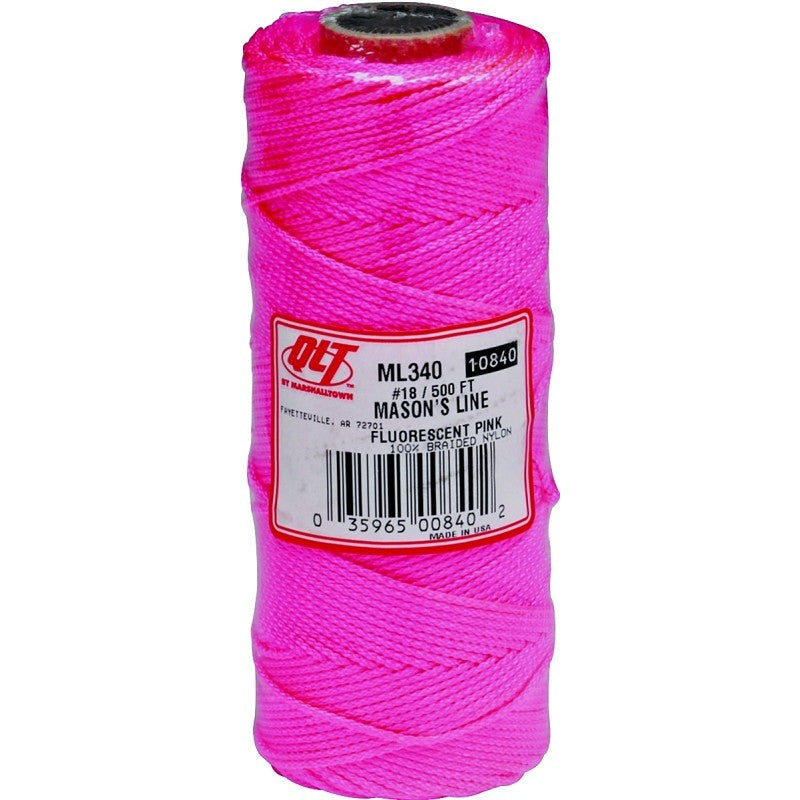 Marshalltown ML340 Mason Line, 500 ft L Line, Fluorescent Pink Line