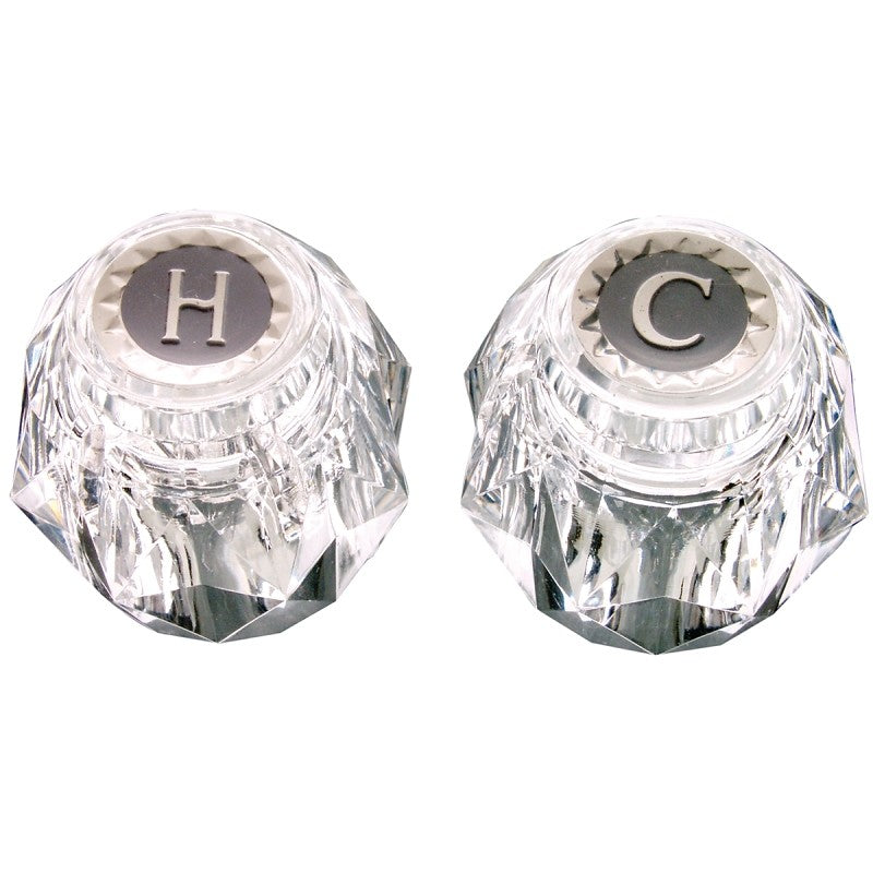 Danco 88062 Faucet Handle, Knob, Specifications: 2.3 in OD, 1-7/16 in Dia Base, Acrylic