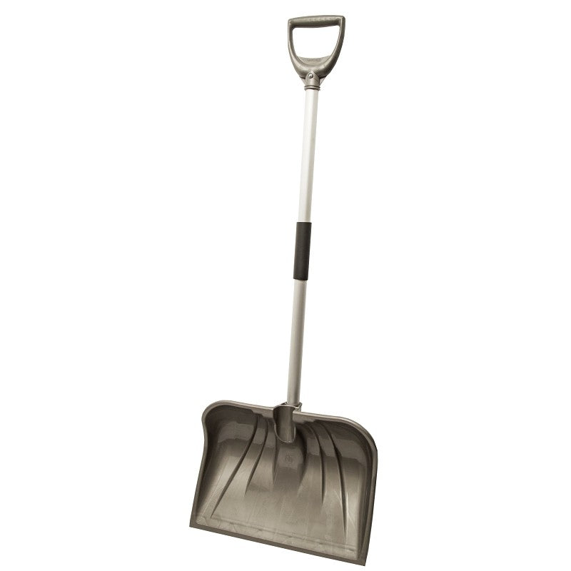 Rugg 26PL-S Snow Shovel, 18 in W Blade, Combo Blade, Polyethylene Blade, Aluminum Handle, Navy