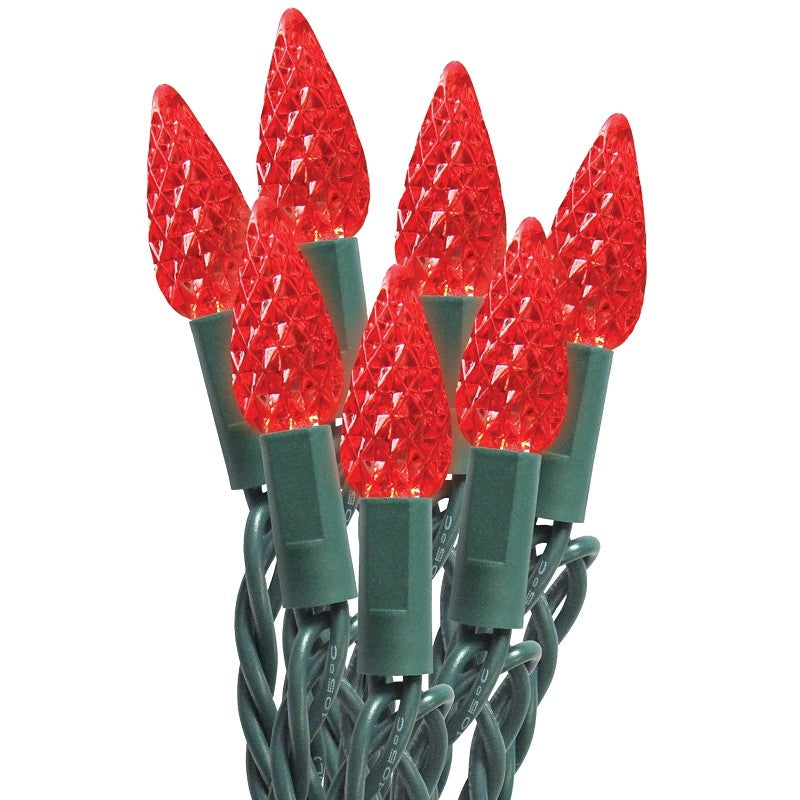 Sylvania 29552 String Lights, 50-Lamp, Mini, Red, 20,000 hrs Average Life, 11 ft L