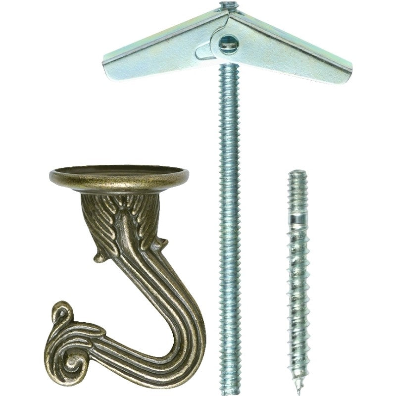 OOK 50342 Swag Hook, Antique Brass, 2/PK