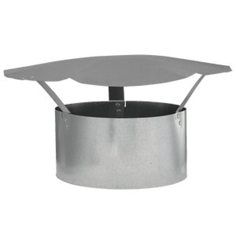 Imperial GV0591 Rain Cap, 8 in Dia, Galvanized Steel