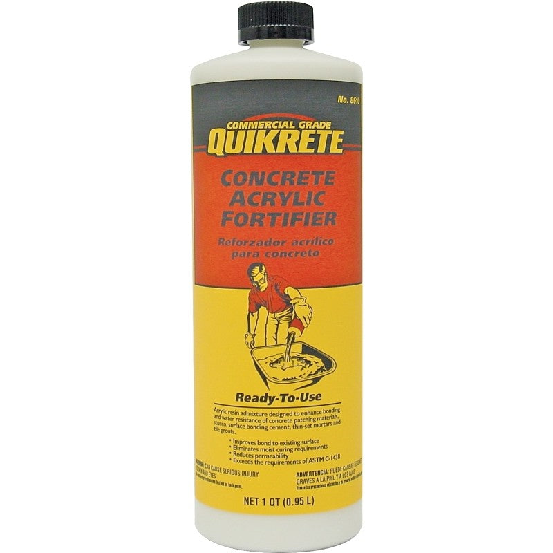 Quikrete 861014 Series Concrete Acrylic Fortifier, Liquid, 1 qt