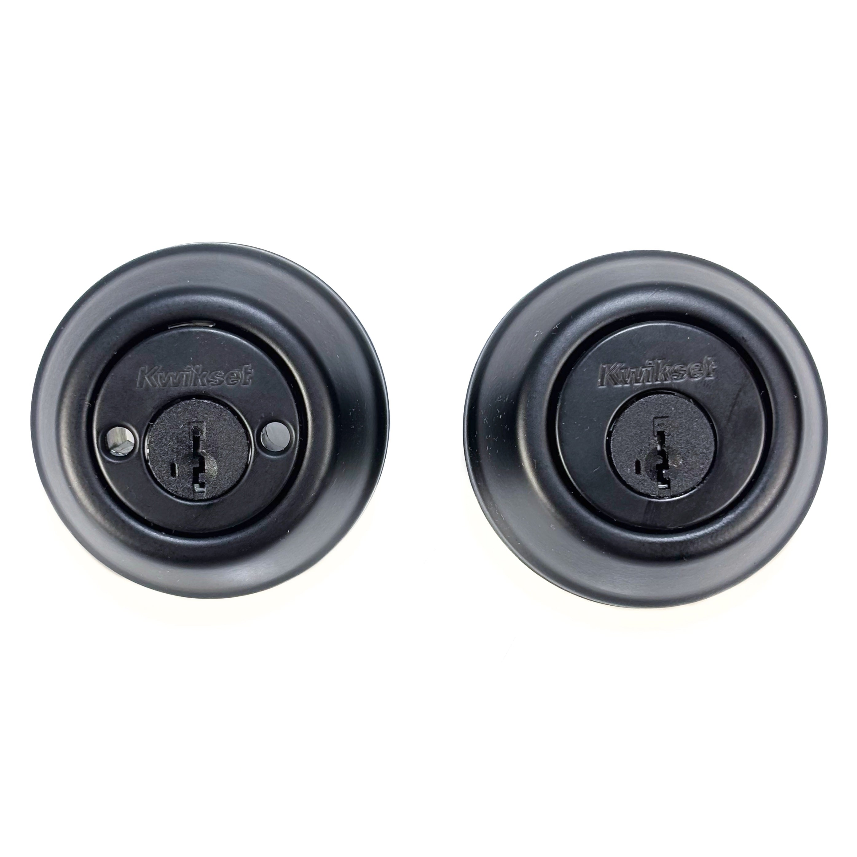 Double Cylinder Smartkey Deadbolt in a Matte Black Finish