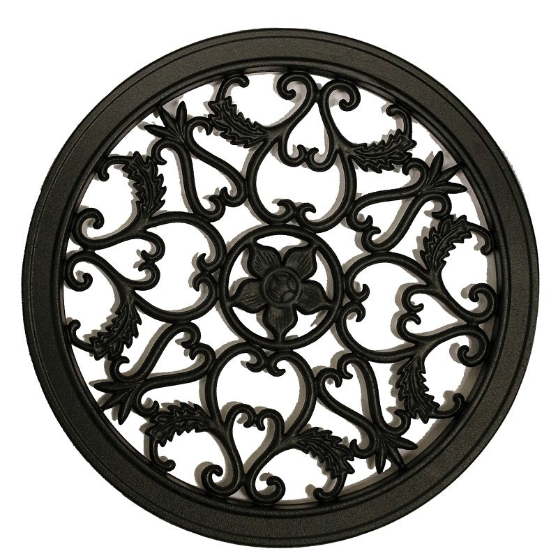 INSERT GATE ROUND AL BLK 15IN