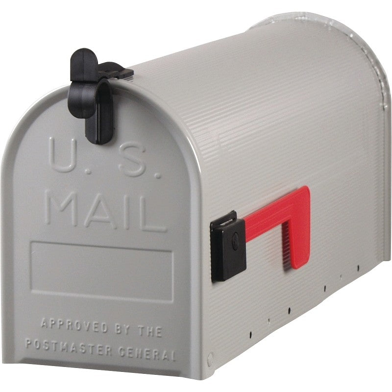 Gibraltar Mailboxes Grayson Series ST100000 Rural Mailbox, 800 cu-in Capacity, Galvanized Steel, Powder-Coated, 7 in W