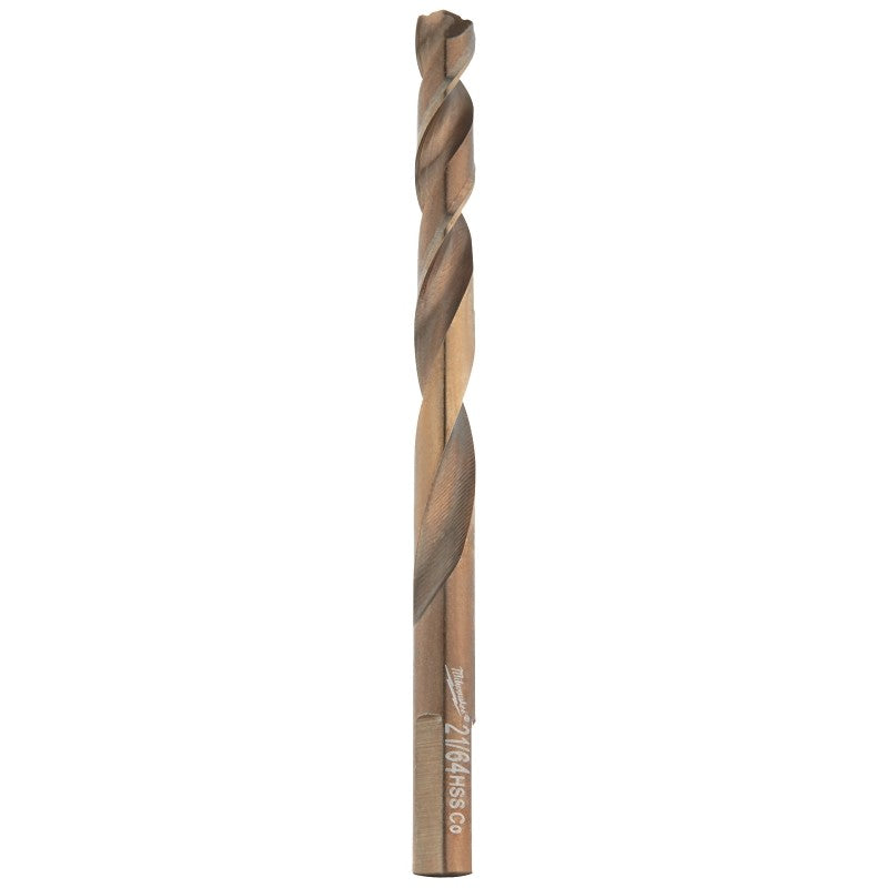 Milwaukee RED HELIX 48-89-2318 Jobber Drill Bit, 21/64 in Dia, 4-3/4 in OAL, Twist Flute, 2-Flute