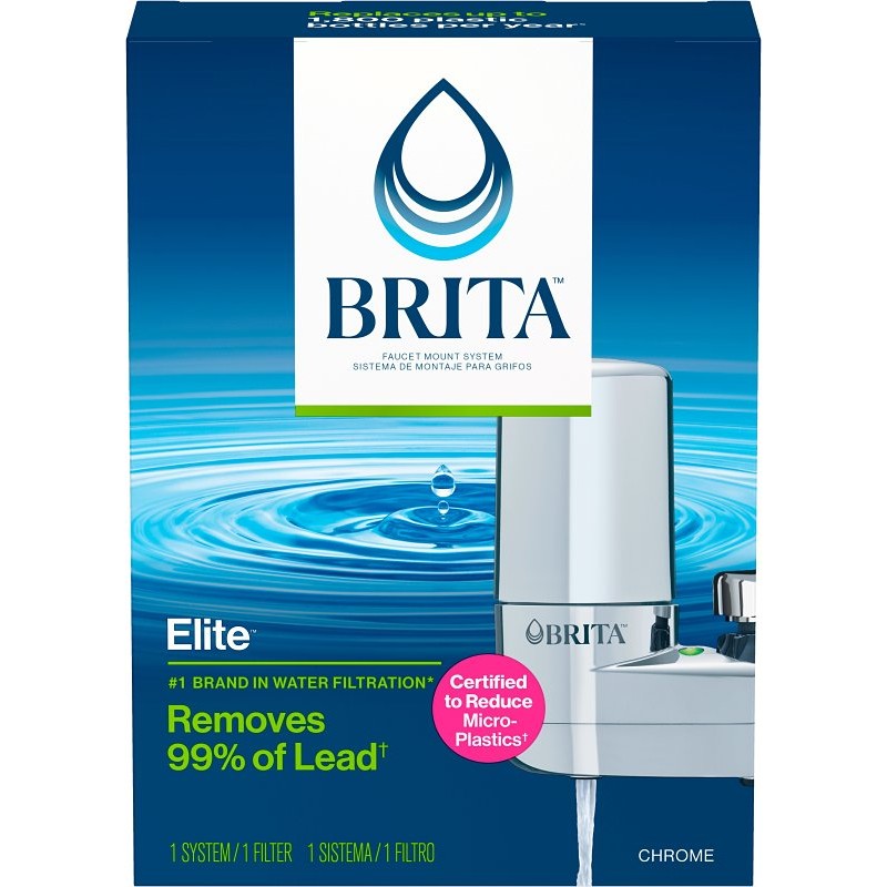 Brita 35618 Water Filter, 6 in L x 2.38 in W x 8.25 in H Dimensions, 100 gal