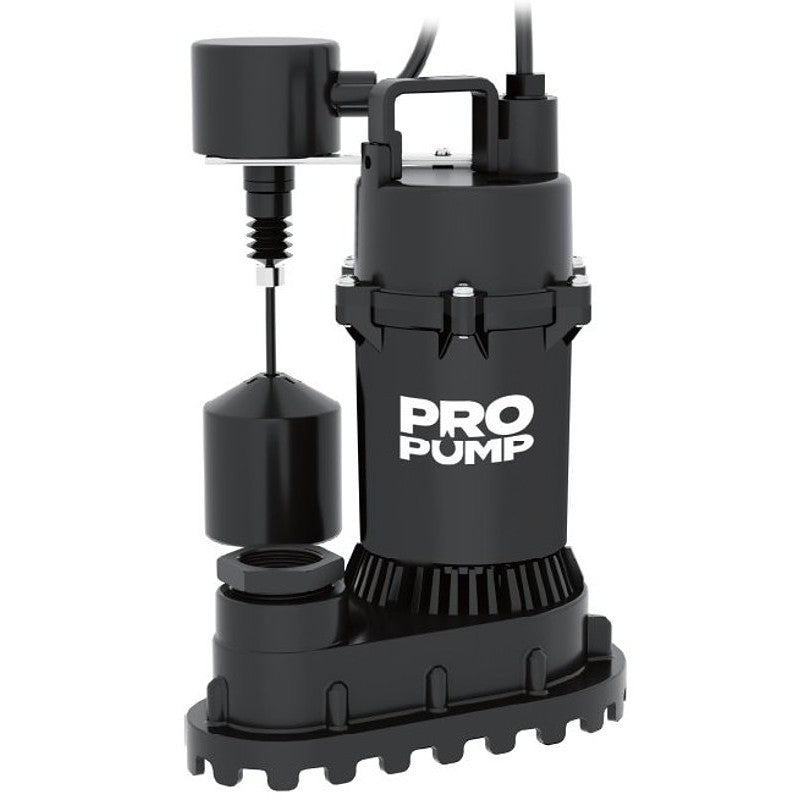 PROPUMP SBI250SV Sump Pump, 1-Phase, 6 A, 115 V, 1/3 hp, 1-1/2 in Outlet, 25 ft Max Head, 3960 gph