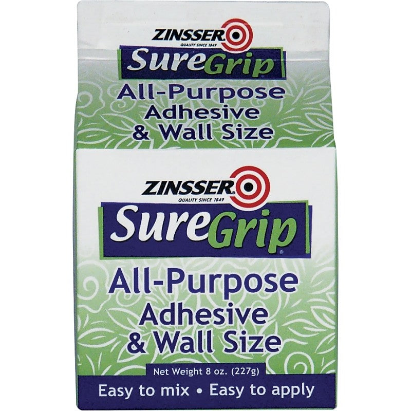 Zinsser 62008 Wallpaper Adhesive White, White, 8 oz, Container