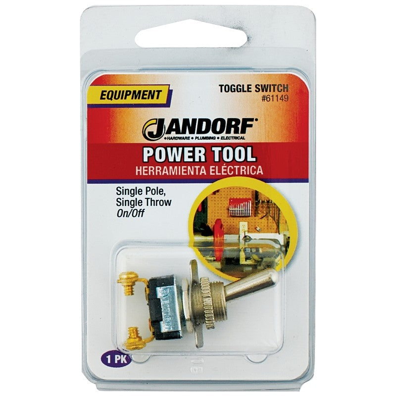 Jandorf 61149 Switch, 10/15 A, 120/240 V, SPST, Screw Terminal