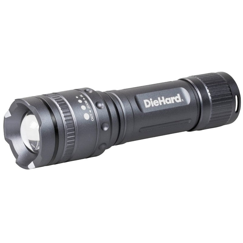 Dorcy DieHard Series 41-6121 Flashlight, AAA Battery, LED Lamp, 600 Lumens Lumens, 150 m Beam Distance, 3 hr Run Time