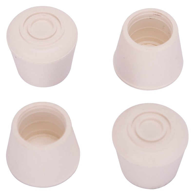 ProSource FE-50643-B Furniture Leg Tip, Round, Rubber, White, 3/4 in Dia, 0.76 in H (Pack of 20)