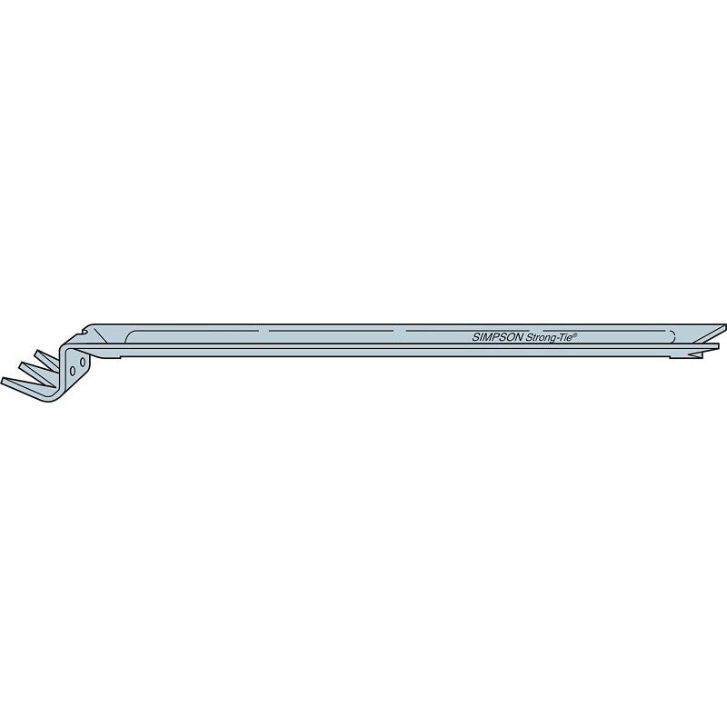 Simpson Strong-Tie NCA NCA2X12-16 Nailless Compression Bridging, 12 in L, 2 in W, 2 x 12 in Post/Joist, Steel (Pack of 100)