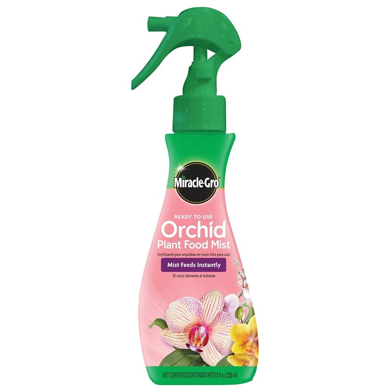 Miracle-Gro 200195 Orchid Plant Food Mist, 8 oz Bottle, Liquid, 0.02-0.02-0.02 N-P-K Ratio