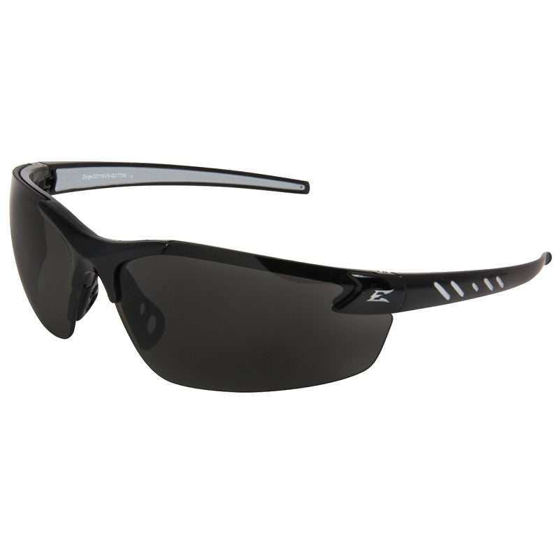 Edge DZ116VS-G2 Safety Glasses, Smoke Lens, Black Frame, Vapor Shield Anti-Fog Lens, Nylon Frame, UV Protection: Yes