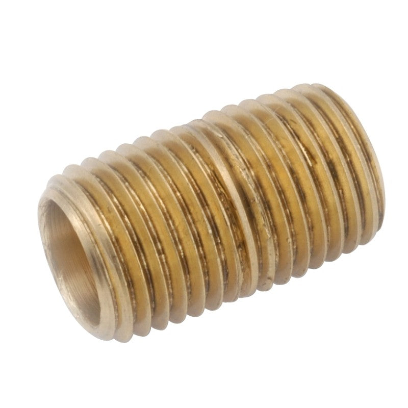 Anderson Metals 736112-06 Pipe Nipple, 3/8 in, NPT, Brass, SCH 40 Schedule