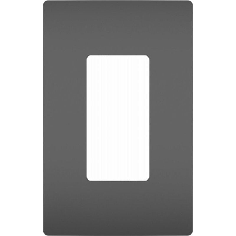Legrand RWP26BKCC6 Switch Wallplate, 3.15 in W, 1 -Gang, Polycarbonate, Black, Satin