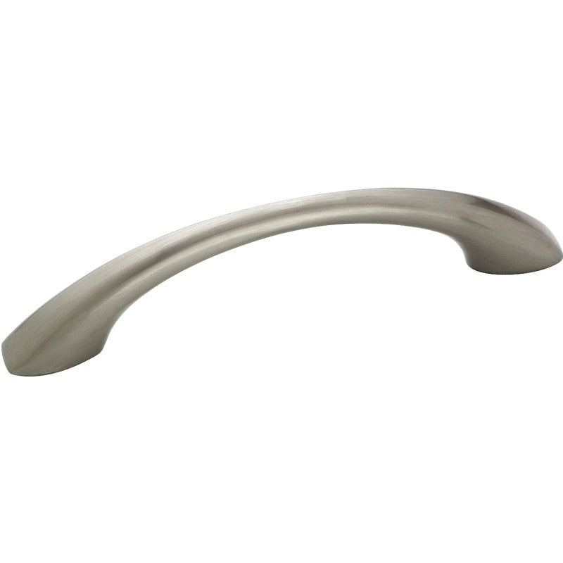Amerock BP53003G10 Cabinet Pull, 4-13/16 in L Handle, 1-1/16 in Projection, Zinc, Satin Nickel