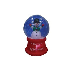 Santas Forest 93016 Inflatable Snow Globe, 5 ft H, Polyester, Multi-Color, Internal Light