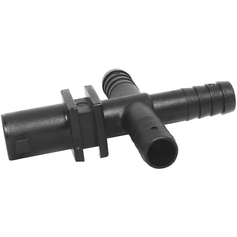 Green Leaf Y8231015 Dry Boom Nozzle Body Cross, 1/2 in, Quick x Hose Barb, 7 psi Pressure, EPDM Rubber
