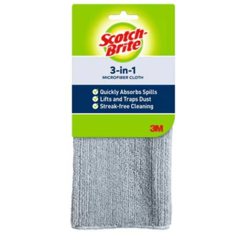 Scotch-Brite 9070 Cloth, 12.2 in L, 11.4 in W, Microfiber