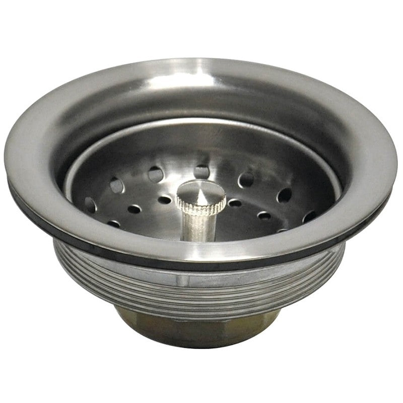Danco 89302 Basket Strainer Assembly, 3-1/2 in Dia, Brass, Brushed Nickel, For: Universal Sinks