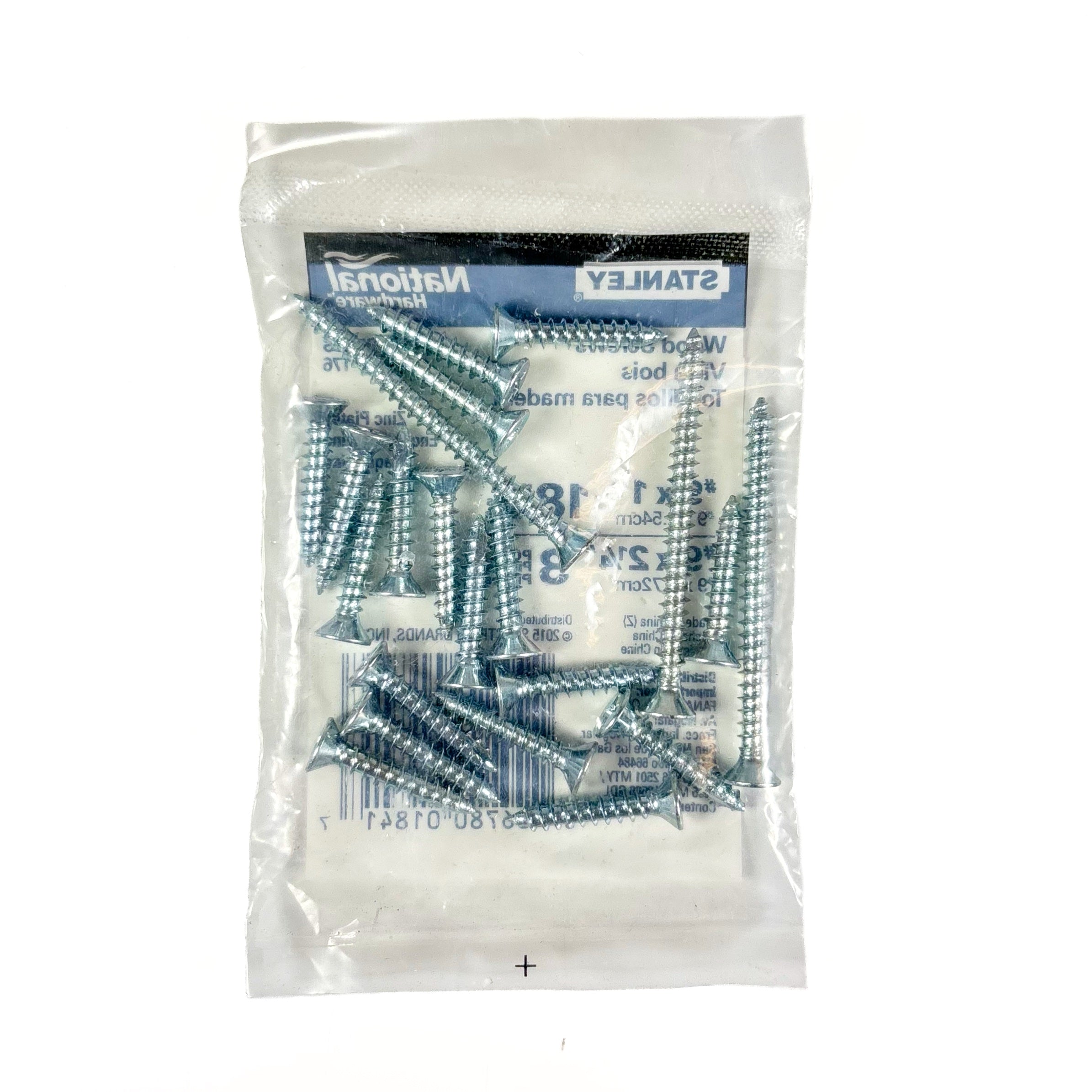 Door Hinge Reinforcement Screws #9 By 1 & 2-1/4 Inch Zinc