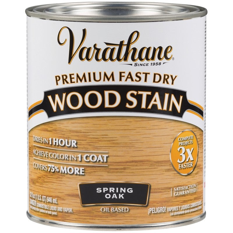 Varathane 262004 Wood Stain, Spring Oak, Liquid, 1 qt, Can (Pack of 2)