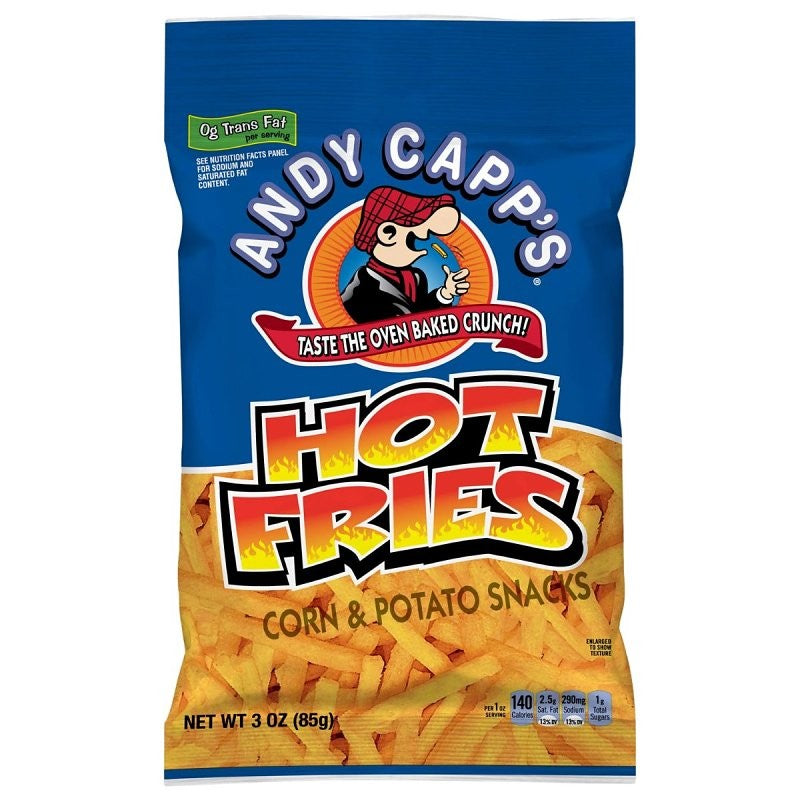 Andy Capp's 2620047159 Hot Fries, 3 oz, Pack (Pack of 12)