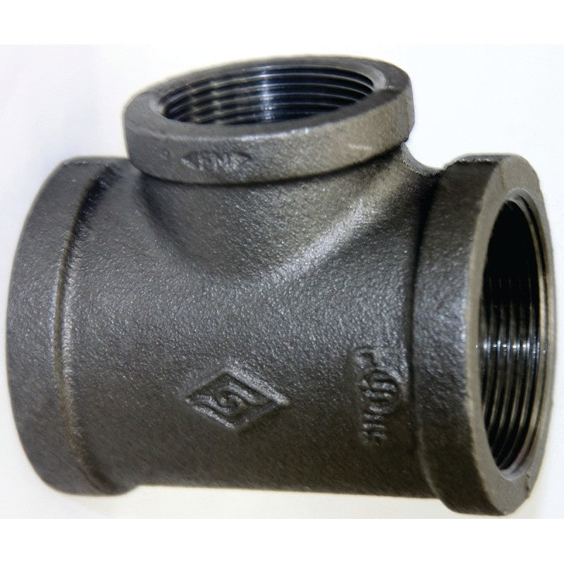 ProSource 11A3/4X1/2B Pipe Tee, 1/2 x 3/4 x 3/4 in, Threaded, Malleable Iron, SCH 40 Schedule, 300 PSI Pressure
