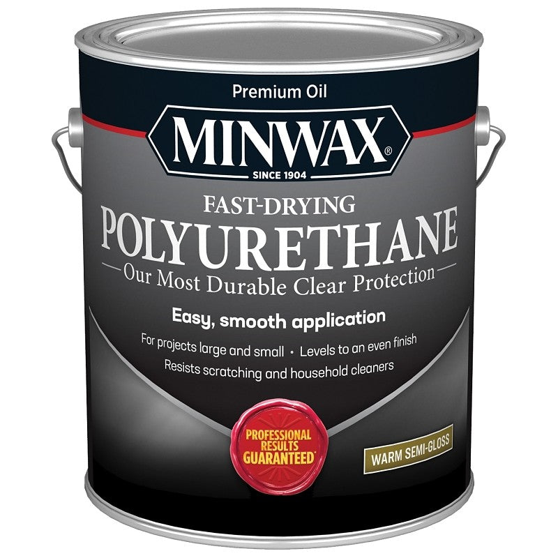Minwax 71029000 Polyurethane, Oil Base, Clear, Semi-Gloss, Liquid, 1 gal Can, 0.9 Specific Gravity (Pack of 2)