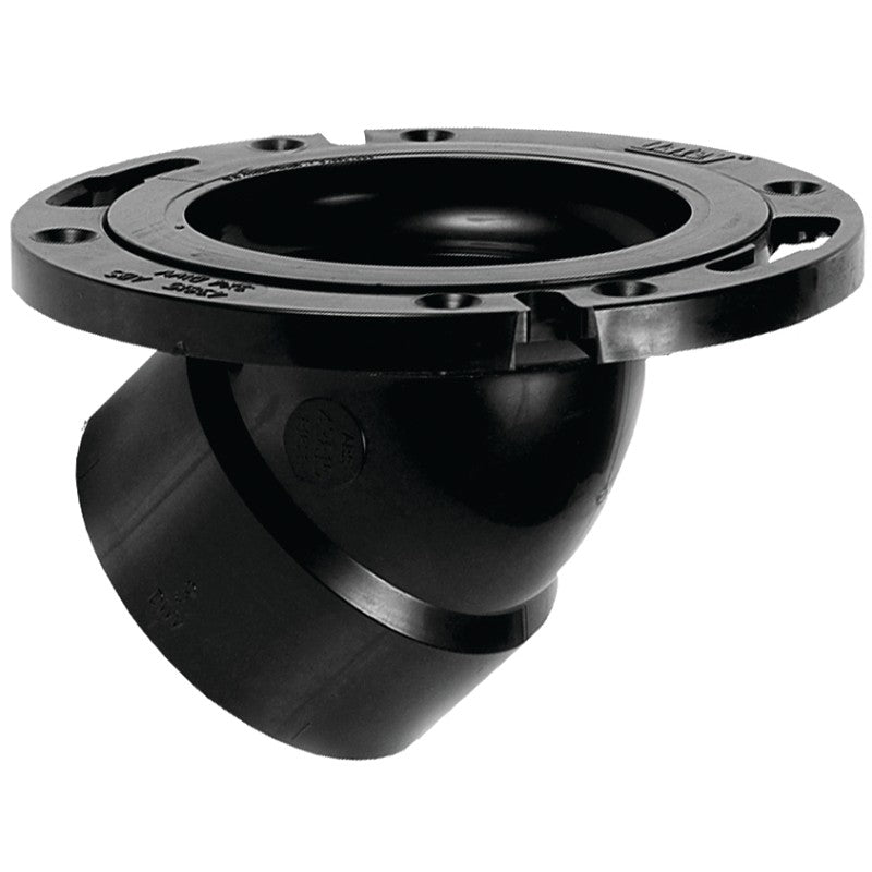 Oatey 43815 Closet Flange, 2.36 in W Dimensions, 3, 4 in Connection, ABS, Black
