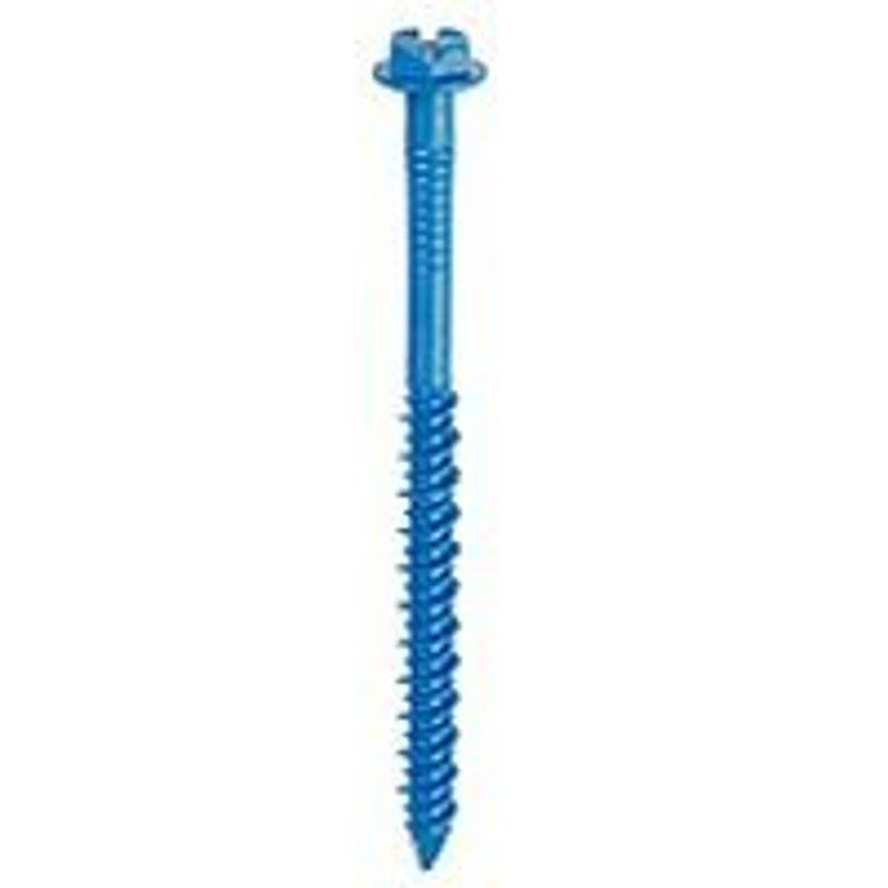 Tapcon 24305 Screw Anchor, 1-3/4 in L, Hex Drive, Steel, Climaseal, 75 PK, 3/16 in Drive
