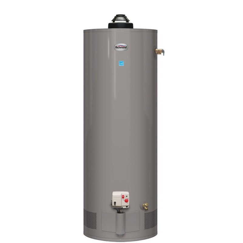 Richmond 12G40-40E2 Gas Water Heater, Natural Gas, 38 gal Tank, 1.41 gpm, 40000 Btu/hr BTU, 0.7 Energy Efficiency