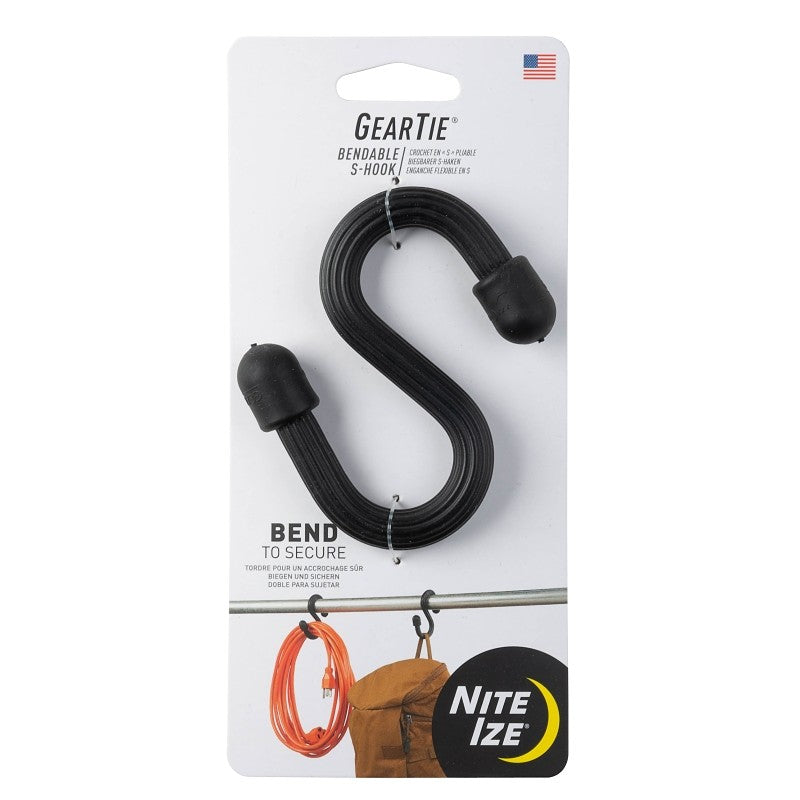 Gear Tie GTS-01-R6 Bendable S-Hook, 10 mm Dia Wire