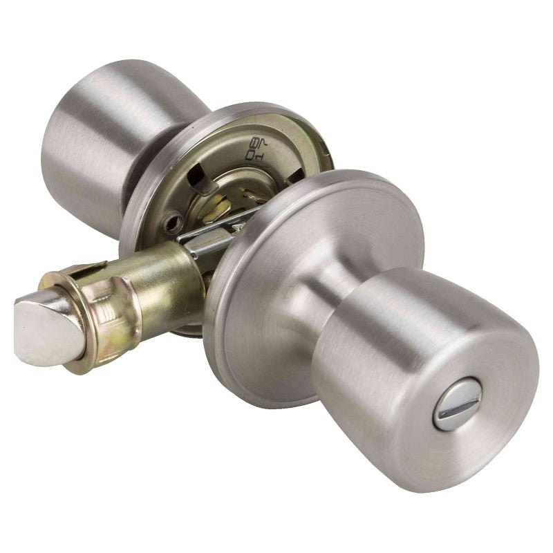 ProSource T-5764SS-BK Privacy Lockset, Bell, Tulip Design, Stainless Steel, Stainless Steel