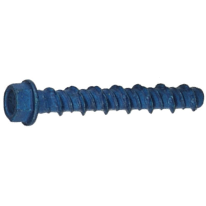 Tapcon 24292 Screw Anchor, 2 in L, Hex Drive, Steel, Metallic