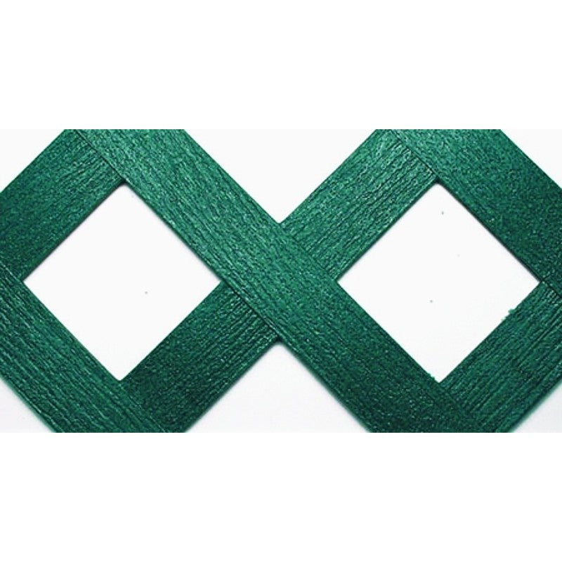 UFP 79910 Classic Lattice, 8 ft L, 4 ft H, Diamond Mesh, 2-3/4 in Mesh, Plastic, Green