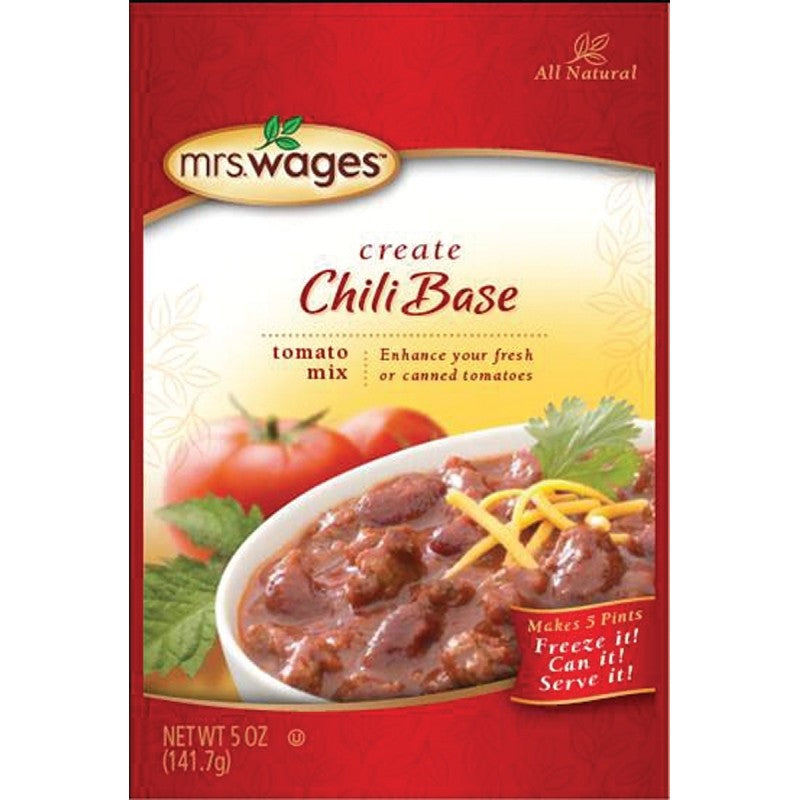 Mrs. Wages W537-J4425 Canning Chili Mix, 5 oz Pouch (Pack of 12)