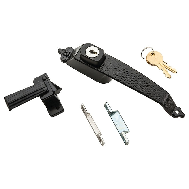 National Hardware V1330 Series N100-031 Pushbutton Latch, Zinc, 3/4 to 1-1/4 in Thick Door