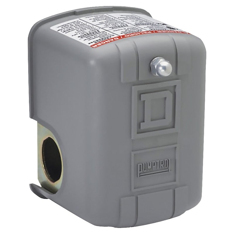 Square D 9013GSG2J20 Pressure Switch, 3-Phase, 10 A, 115/575 V, DPST, Screw Clamp Terminal, NEMA 1 Enclosure