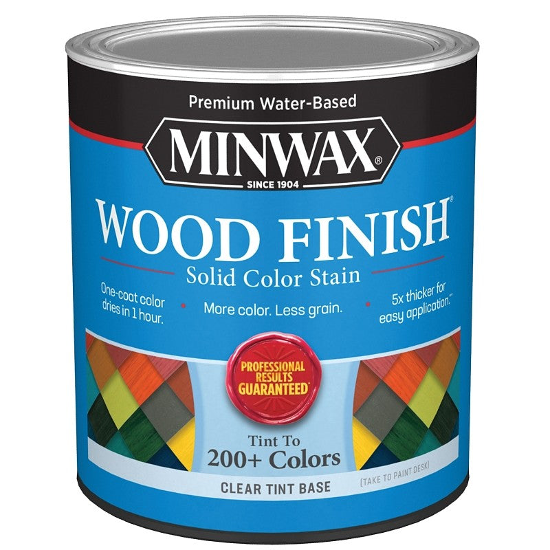 Minwax 117310000 Wood Stain, Solid Stain, Clear Tint, Liquid, 32 fl-oz (Pack of 4)