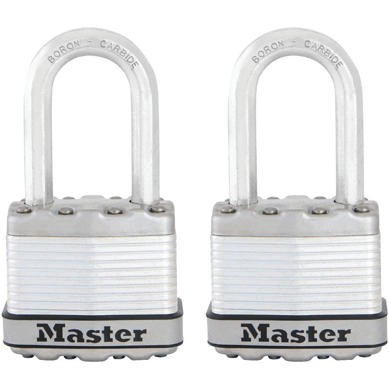 Master Lock Magnum Series M1XTLF Padlock, 1-3/4 in W Body, Keyed Alike Key, 1-1/2 in H Shackle, 5/16 in Dia Shackle