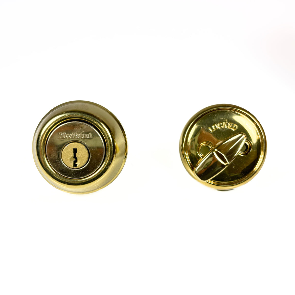 Single Cylinder Deadbolt Square Corner Latch and Strike in a Polis