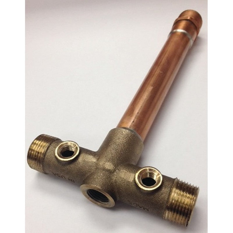 Simmons 705SB Tank Cross, 3/4 x 1 in, Female x Male, Copper/Silicone Bronze, 190 deg F Temperature