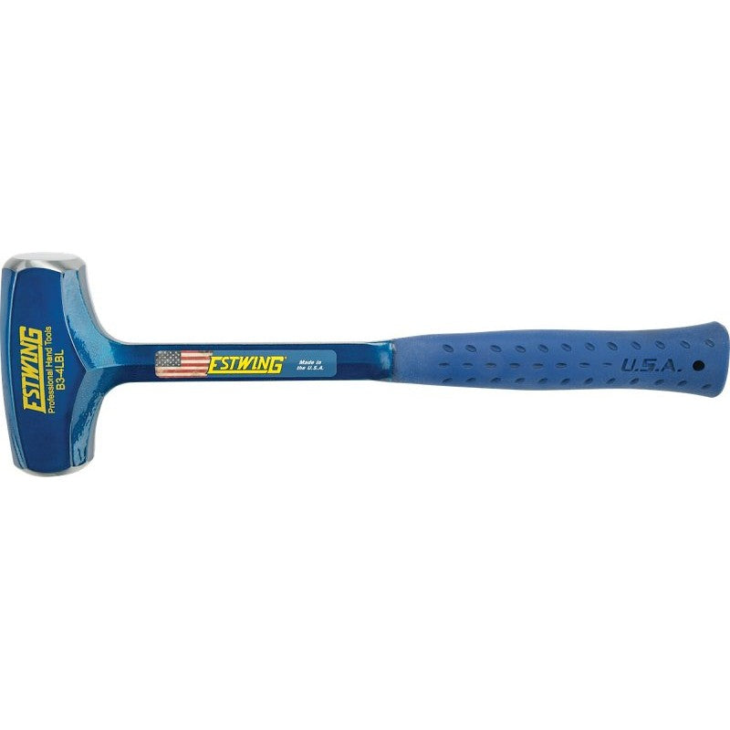 Estwing B3-4LBL Hammer, 4 lb Head, Drilling, Steel Head, 16 in OAL