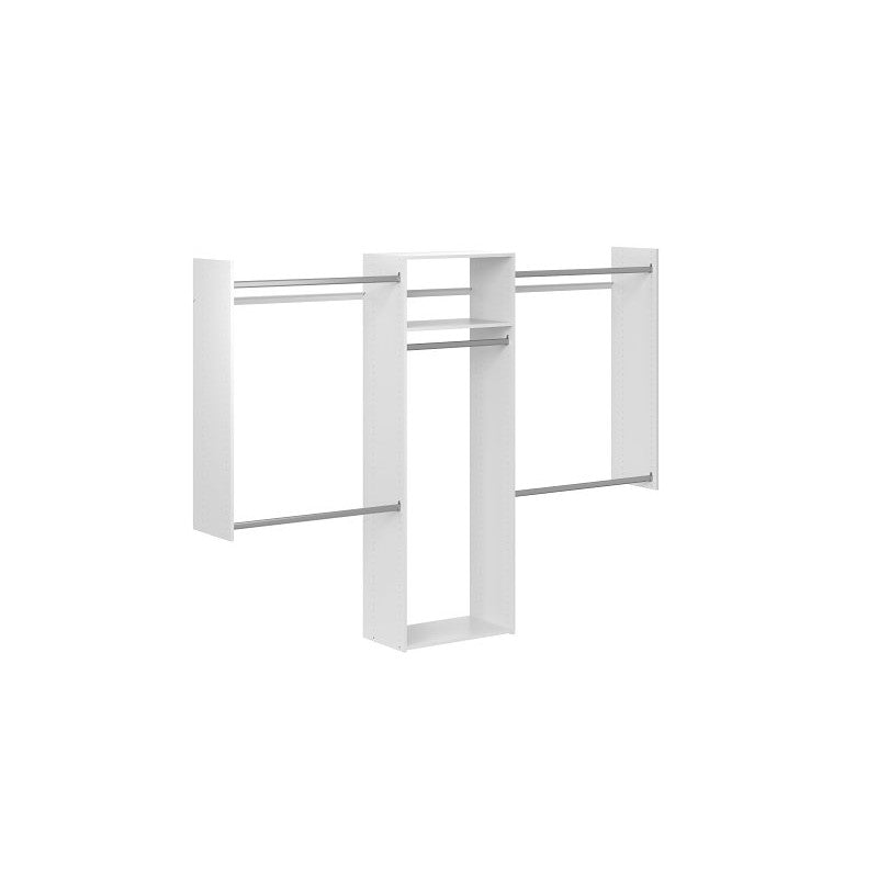 Easy Track 680173-WH Shelf Divider Set, 4-Shelf, 14 in L, 34.87, 23.87 in W, Wood Laminate