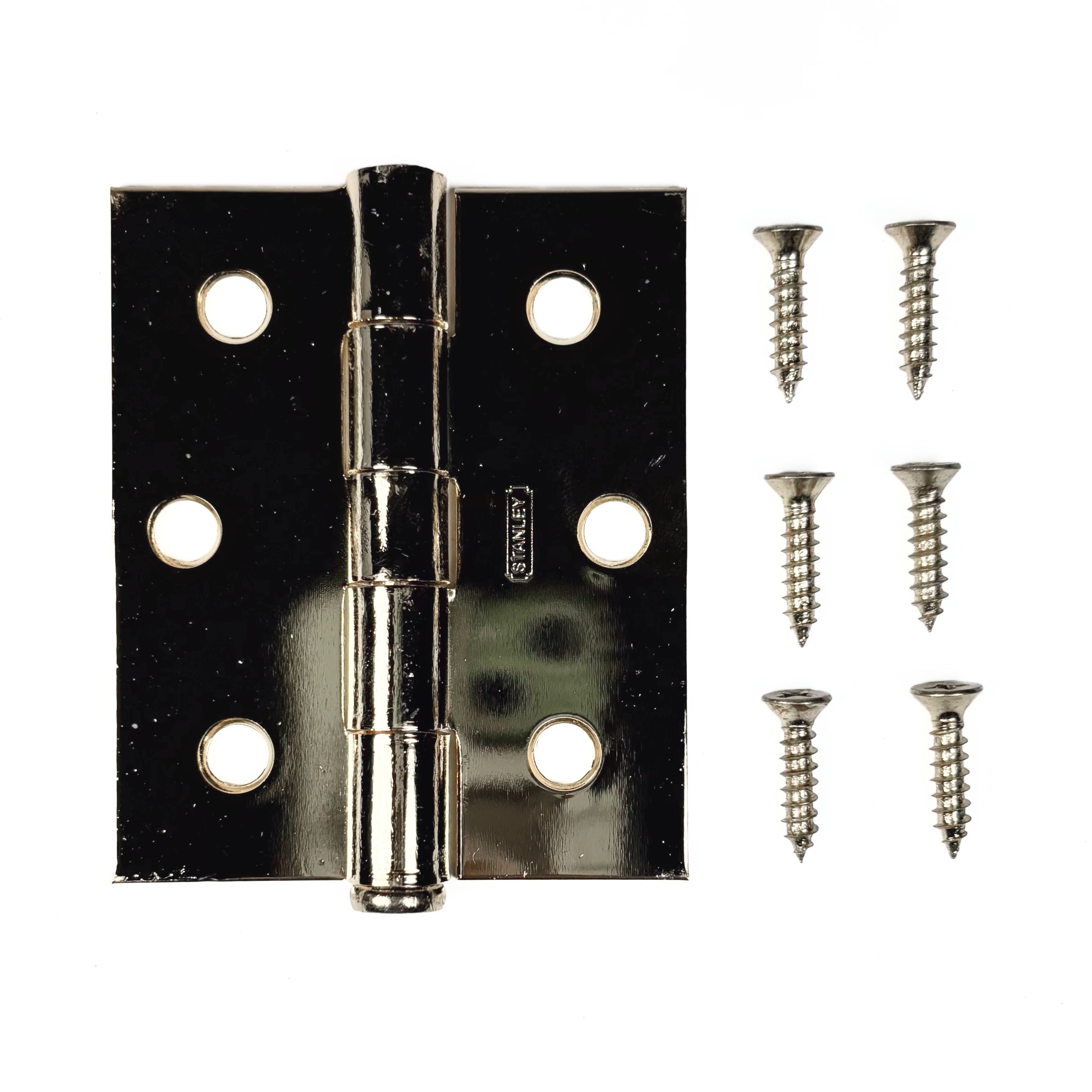 Screen Door Hinge 3 By 2-1/2 Inch Bright Brass On Steel 1 Pack